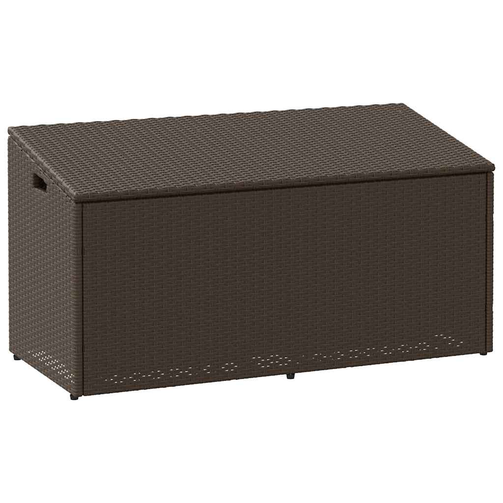 Garten-Aufbewahrungsbox Schwarz 110 x 50 x 58 cm Poly Rattan