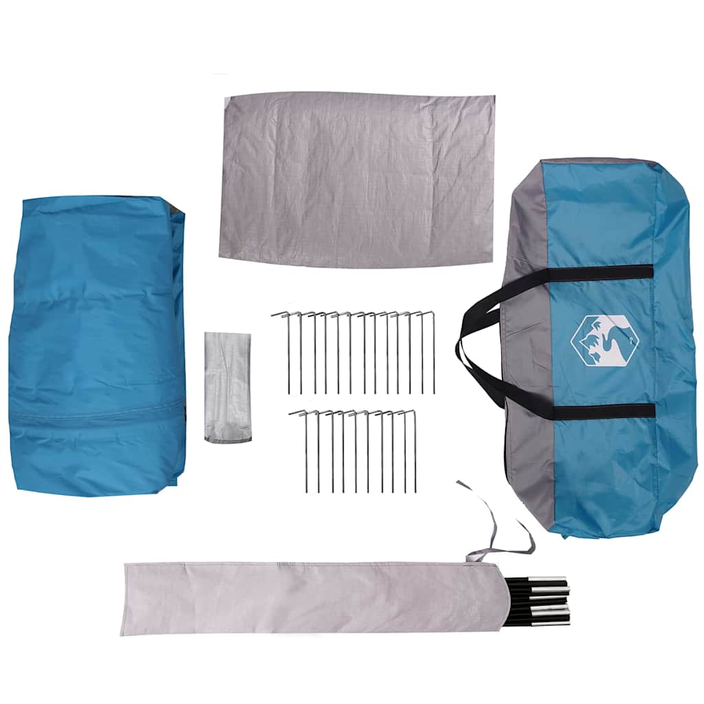 Cabin Zelt 3-Personen mit Dach Grün und Weiß 320 x 320 x 203 cm