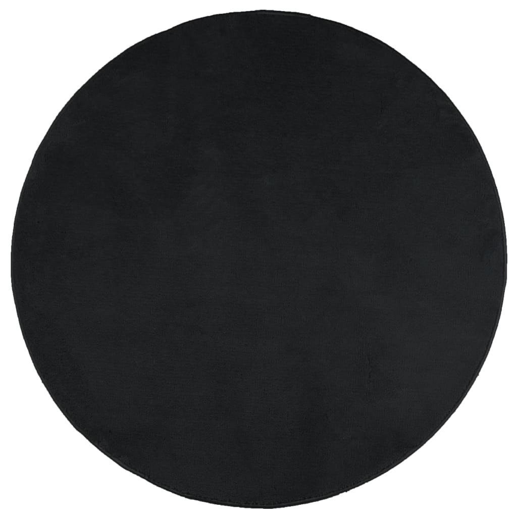 Teppich OVIEDO Kurzflor Anthrazit 120x120 cm