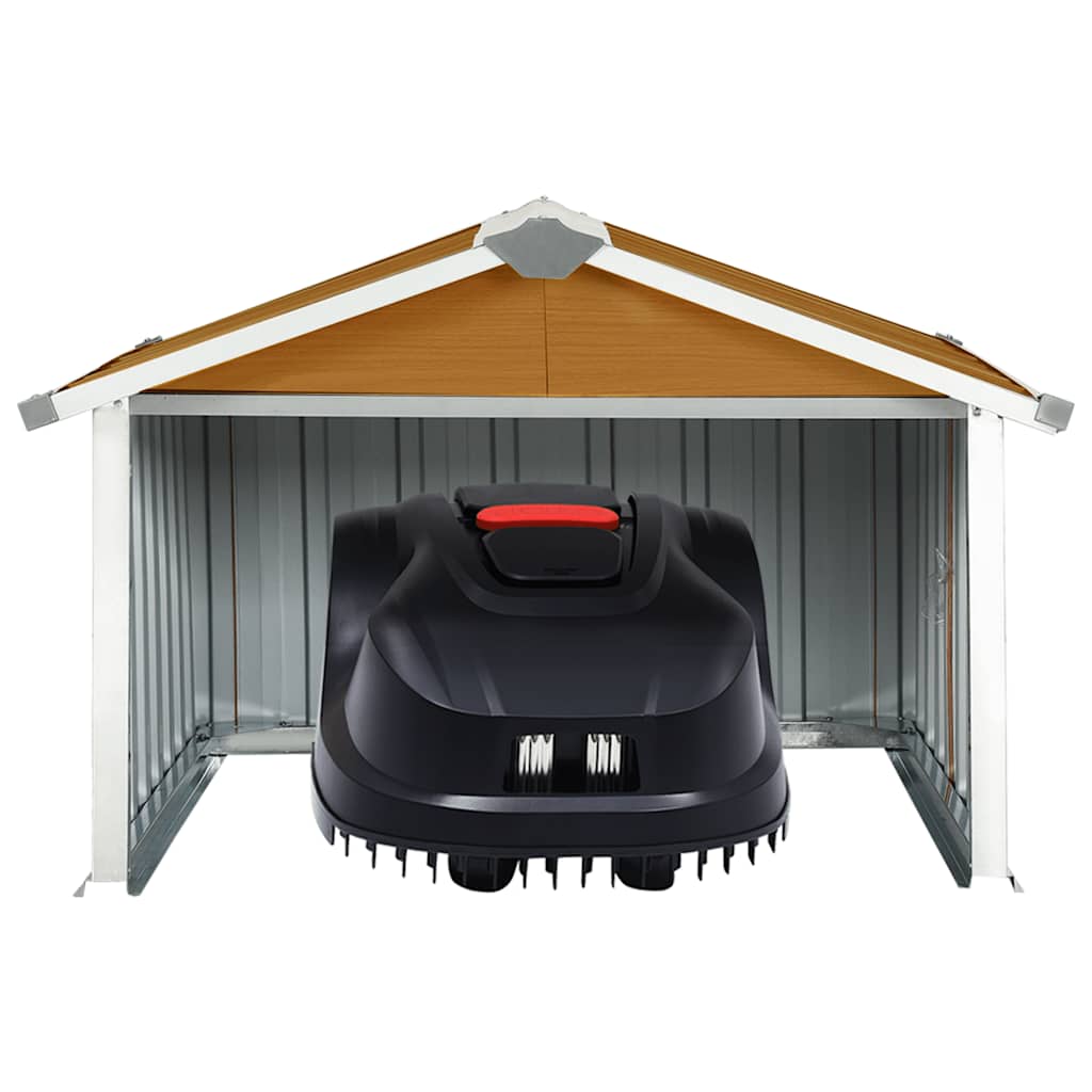 Rasenmäher Garage 92x97x63 cm Verzinkter Stahl Grün