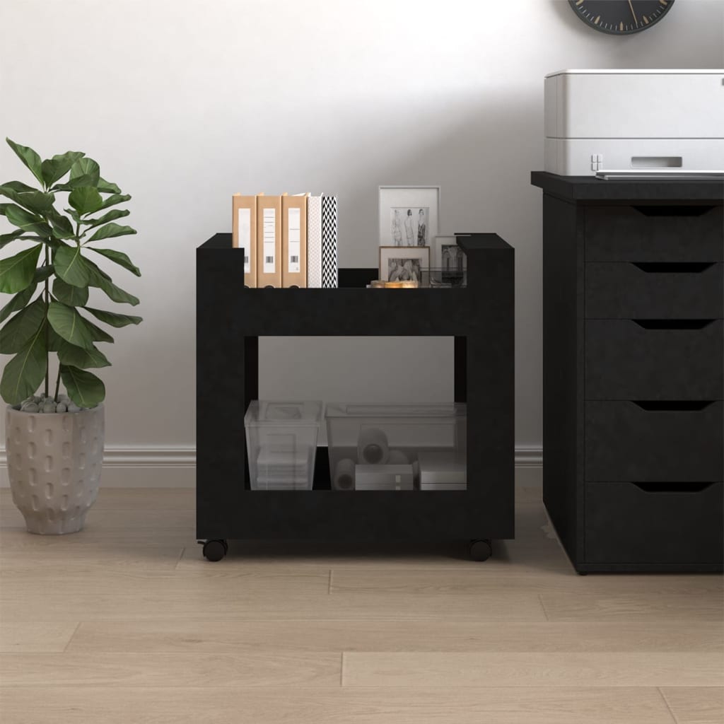 Bürowagen Weiß 60x45x60 cm Holzwerkstoff