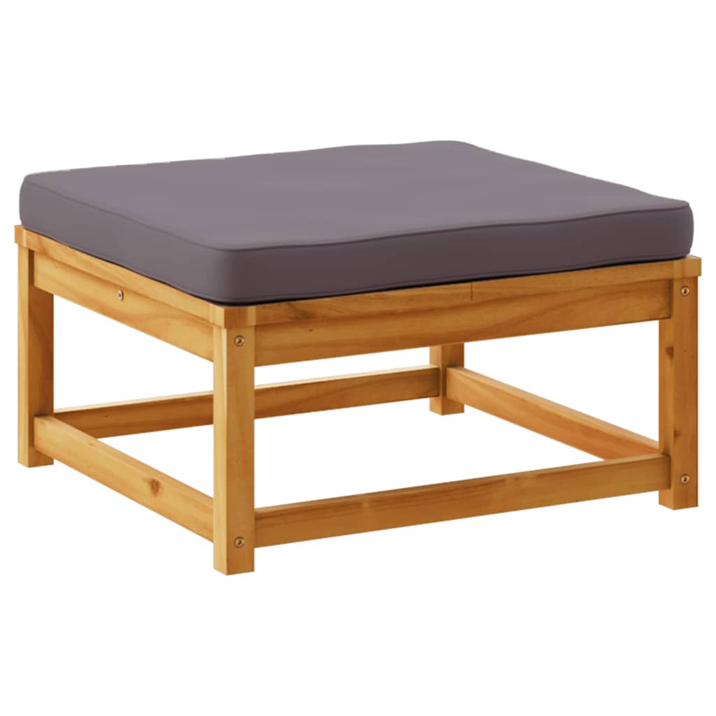 4-tlg. Garten-Lounge-Set mit Kissen Massivholz Akazie