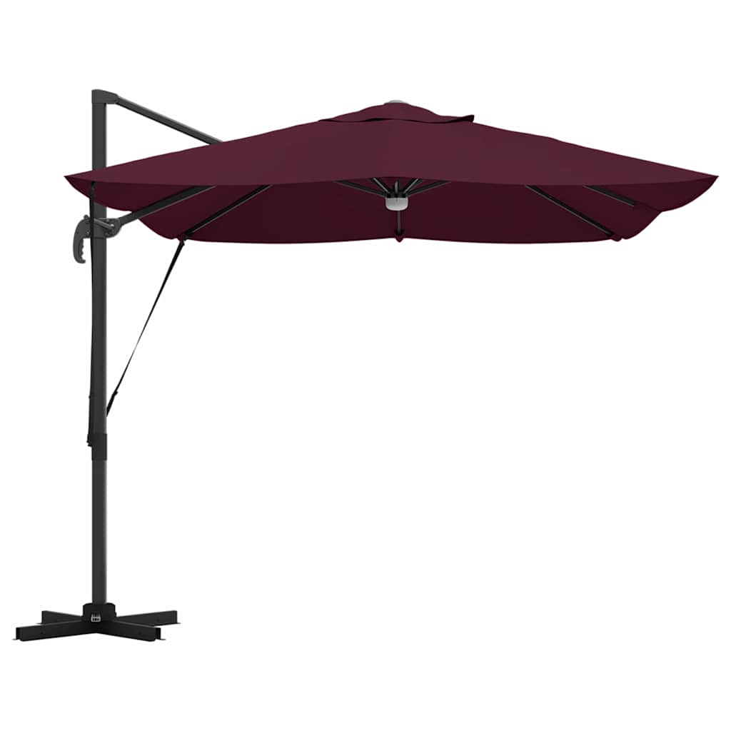 Sonnenschirm Sand 351 x 250 x 253 cm Polyester und Aluminium