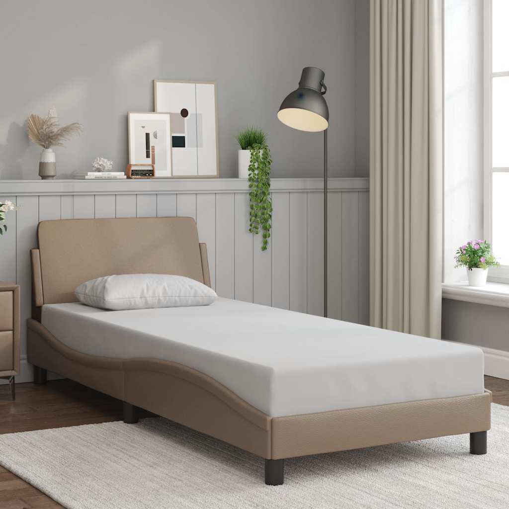 Bettgestell "Dover" Schwarz 80x200 cm Kunstleder