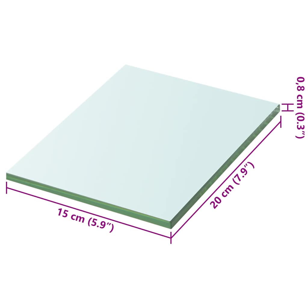Regalboden Glas Transparent 20x12 cm