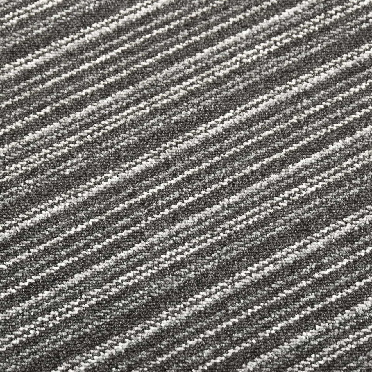 Teppich 20 pcs Gestreiftes Anthrazit 50 x 50 cm