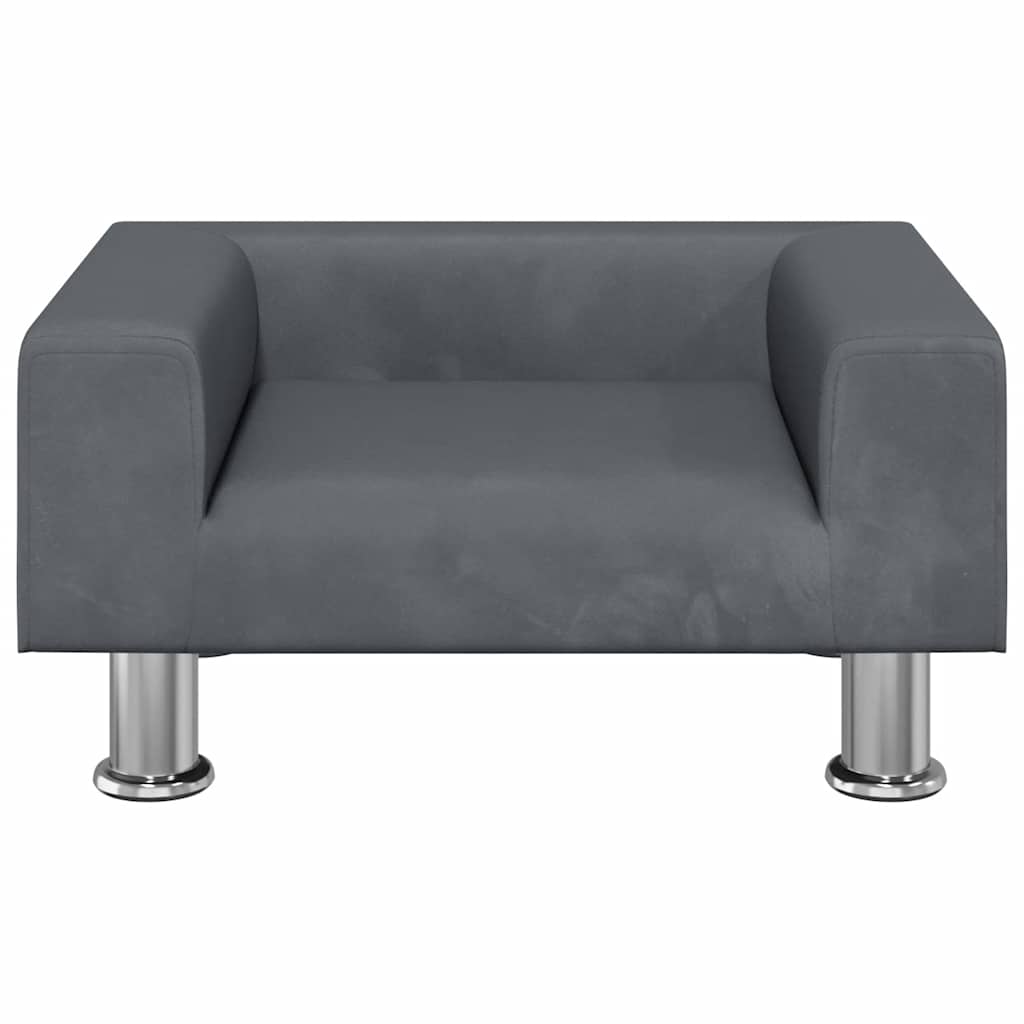 Kindersofa Blau 70x45x26,5 cm Samt