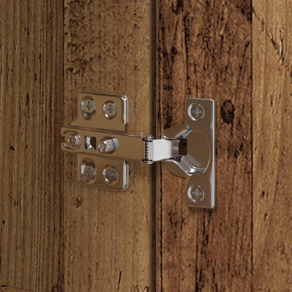 Küchenschrank Weiß 60x50x180 cm Holzwerkstoff