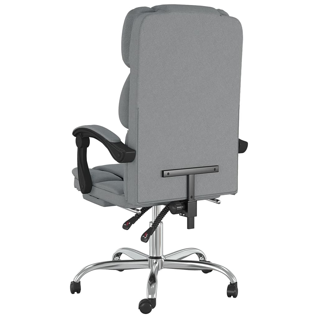 Bürostuhl mit Liegefunktion Taupe Stoff