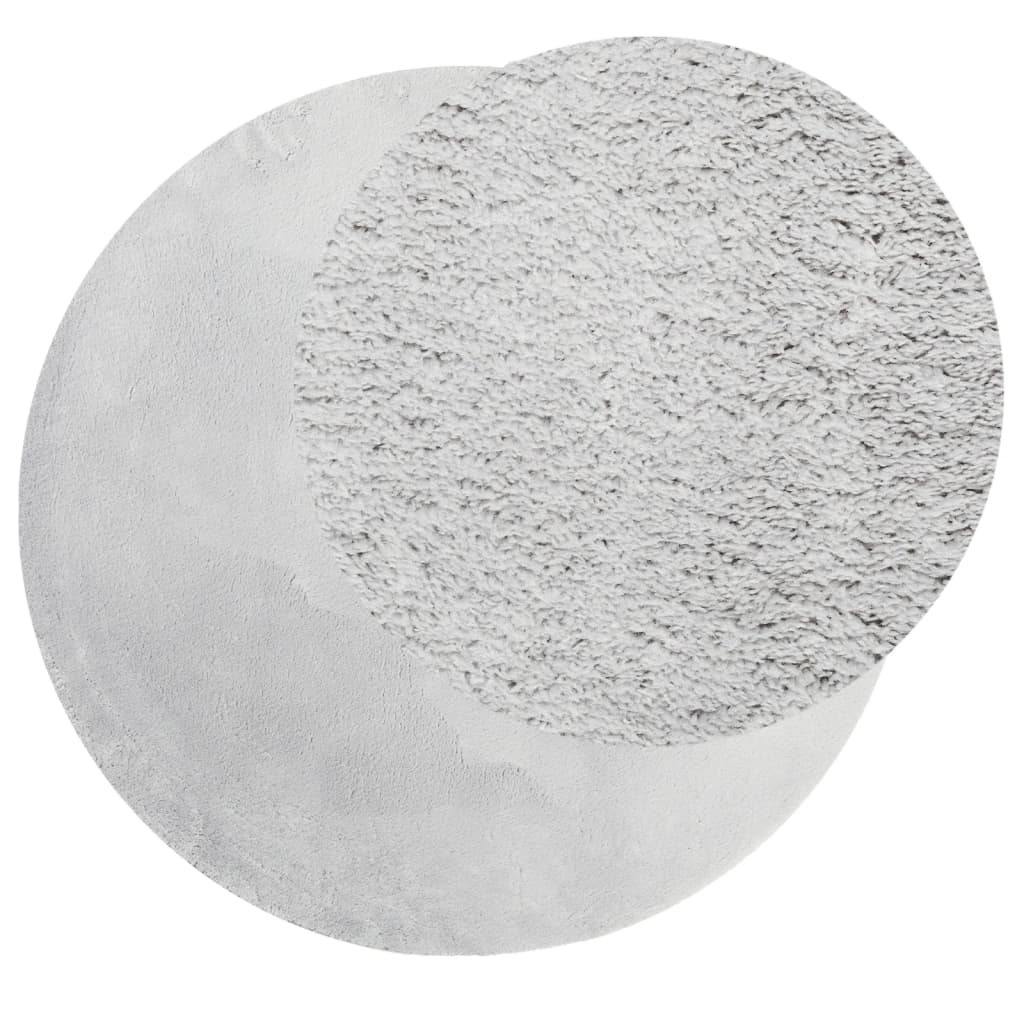 Teppich HUARTE Kurzflor Weich und Waschbar Anthrazit 60x110 cm
