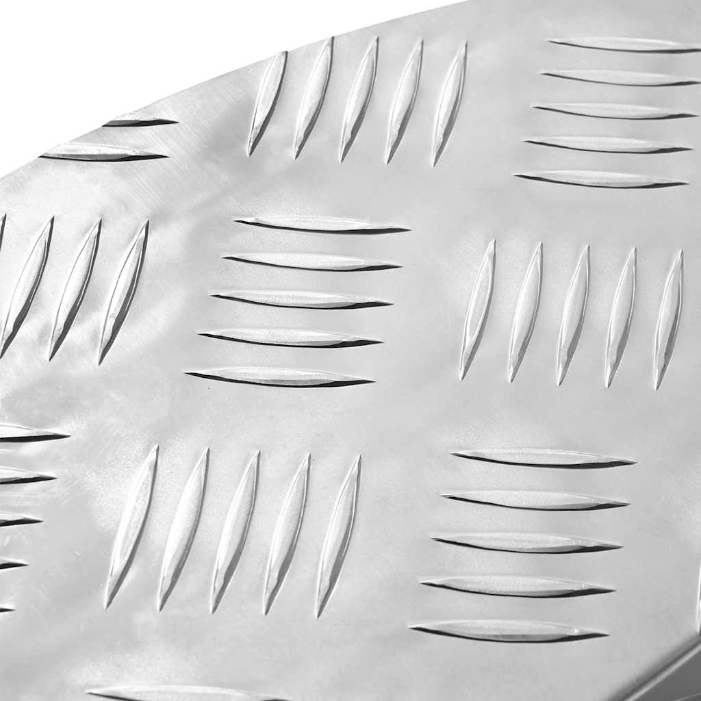 Treppe Tritt Halbmond 5 pcs Silber 60 x 18 x 2,5 cm Aluminium