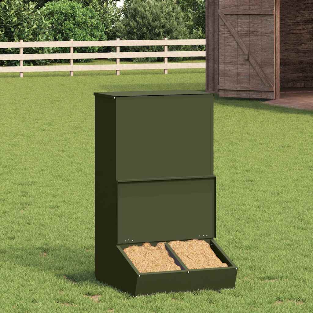 Schweinfutterspender Schwarz 55 x 38 x 76 cm
