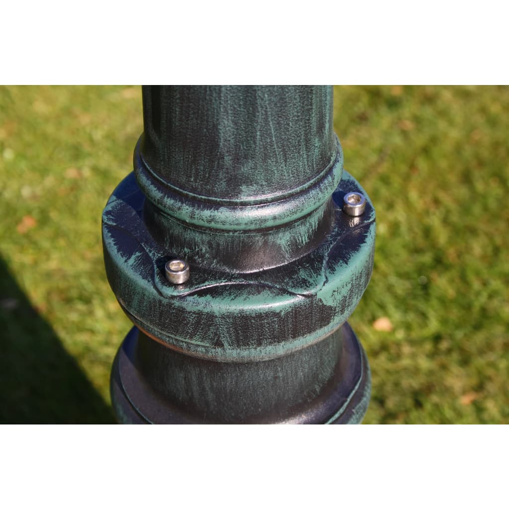 Gartenlaterne 3-flammig 215 cm Weiß Aluminium