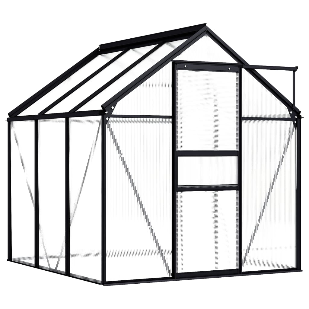 Gewächshaus Anthrazit Aluminium 4,75 m²