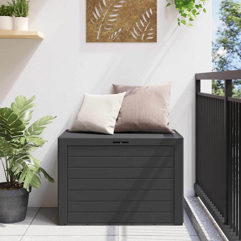 Gartentruhe Braun 58,5x46x55 cm Polypropylen