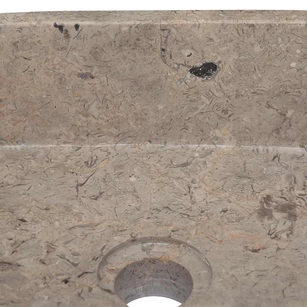 Waschbecken Creme 30x30x13 cm Marmor