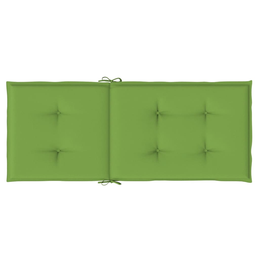 Hochlehner-Auflagen 2 Stk. Melange Anthrazit 120x50x7cm Stoff