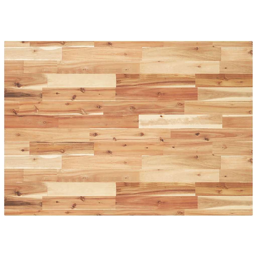 Tischplatte Rechteckig 60x50x2 cm Massivholz Akazie