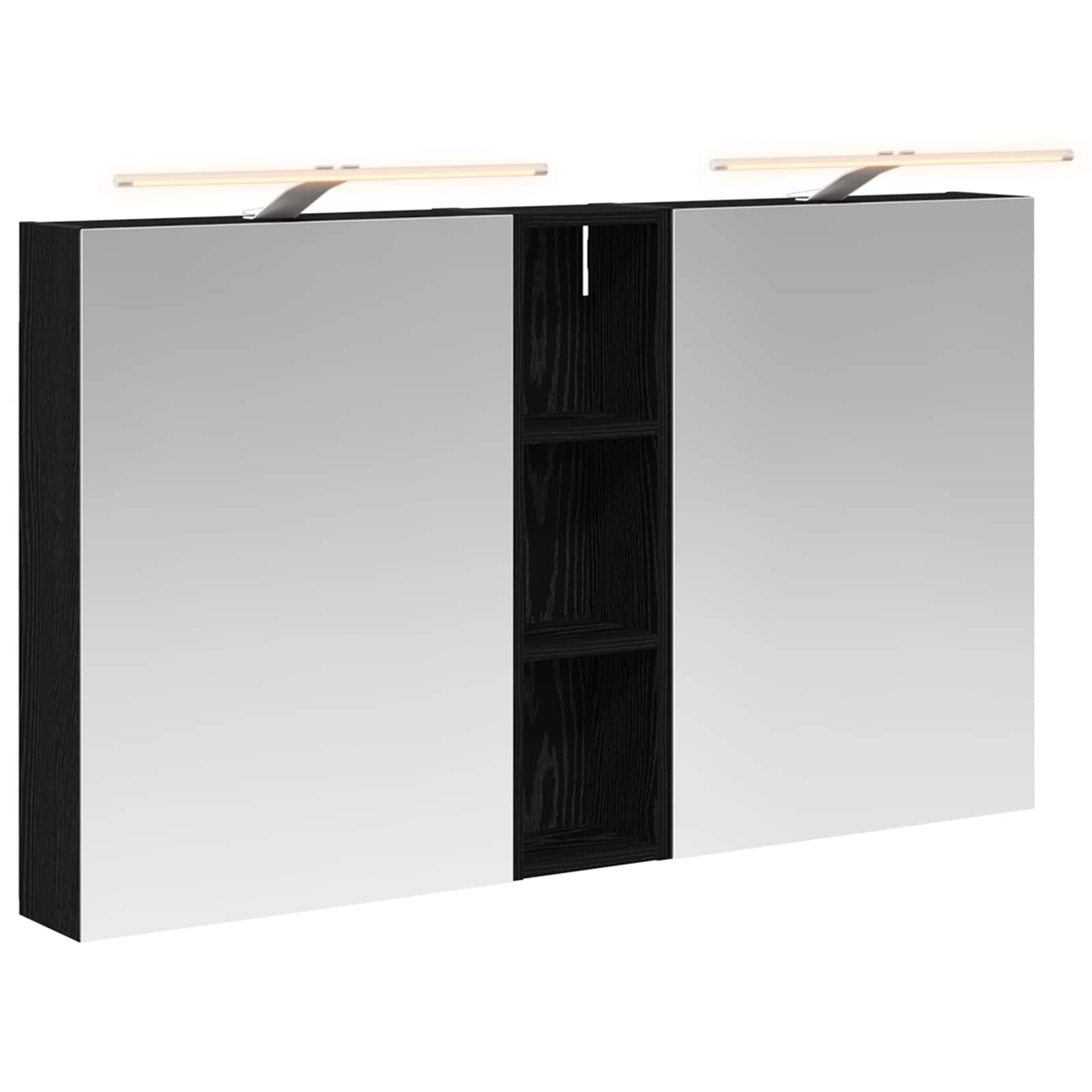 Badezimmerschrank-Set 3 pcs 80 x 10,5 x 50 cm Holzwerkstoff