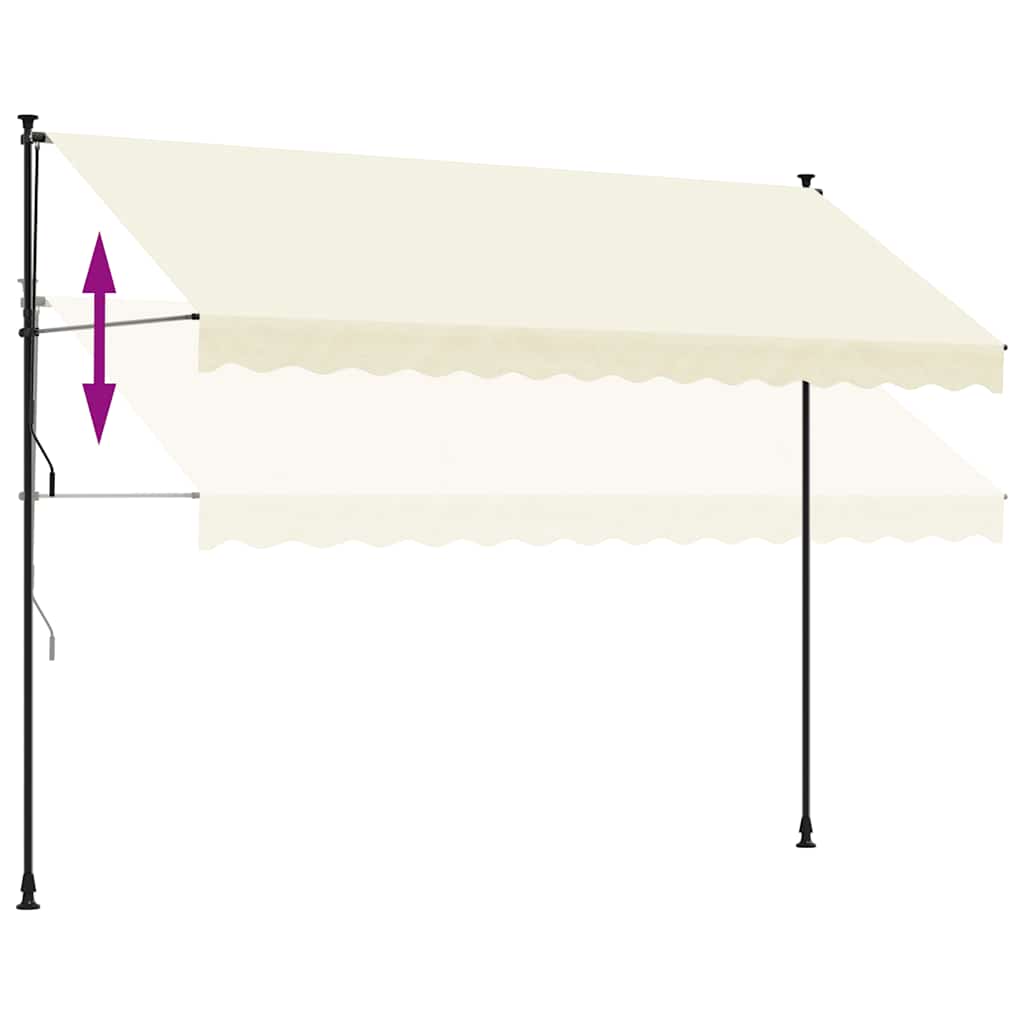 Einziehbare Markise Handbetrieben 150 cm Anthrazit