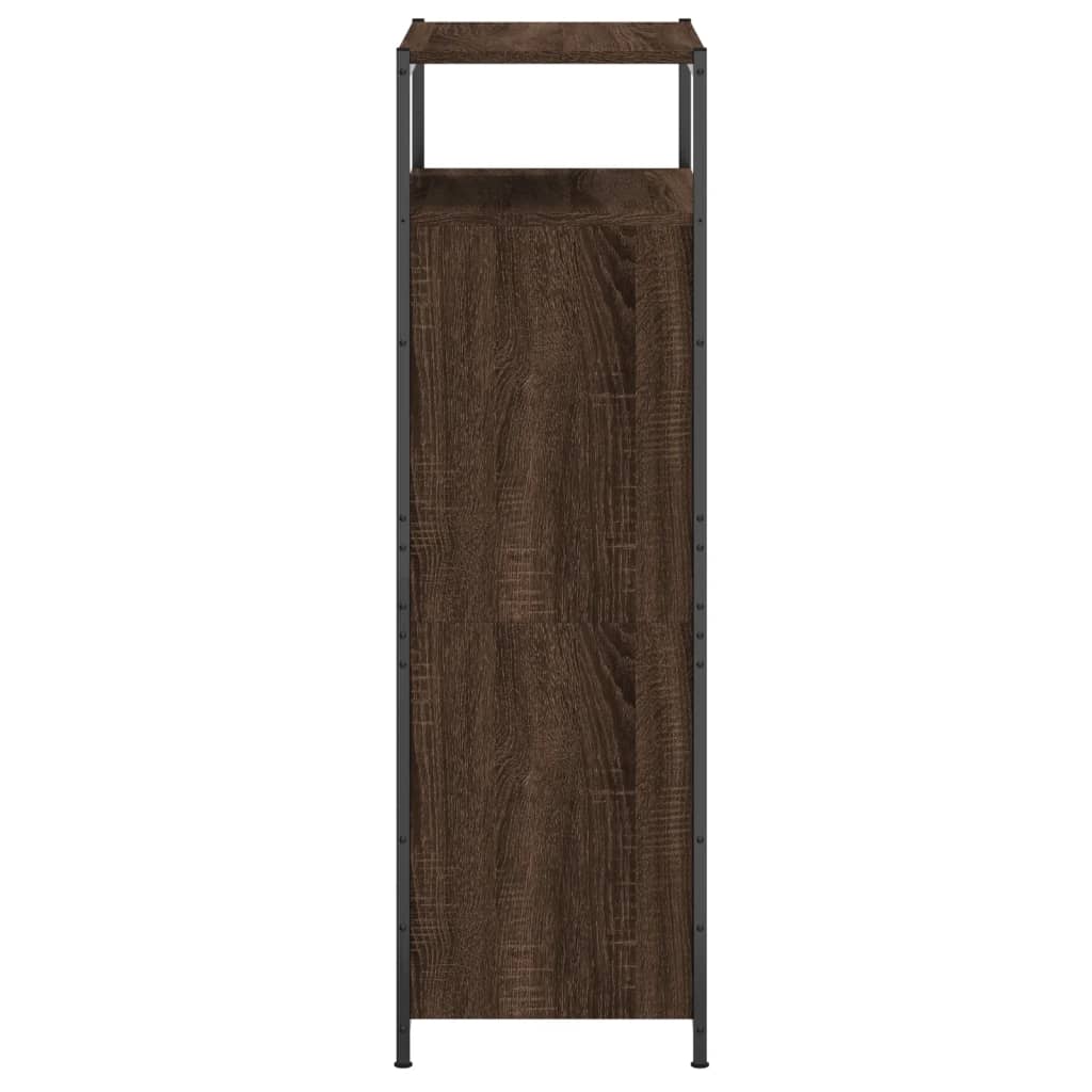 Schuhschrank mit 4 Klappen Sonoma-Eiche 100x34x112 cm