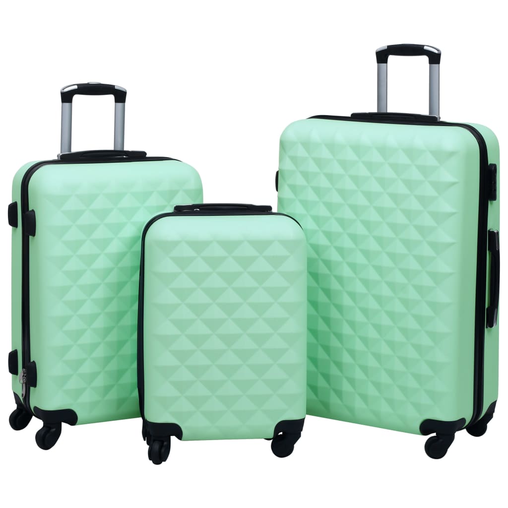 Hartschalen-Trolley-Set 3 Stk. Blau ABS