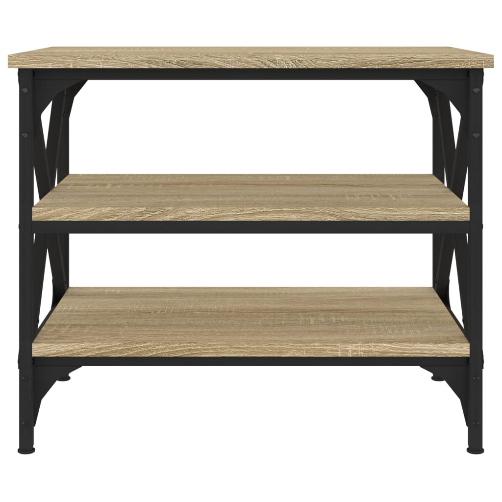 Beistelltisch Schwarz 55x38x45 cm Holzwerkstoff