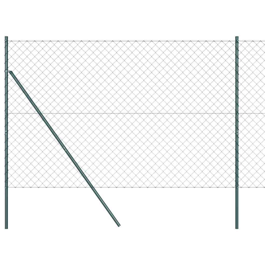 Outdoor Kettenglied-Zaun Erdfixierung 10 x 0,4 m Grün Netz