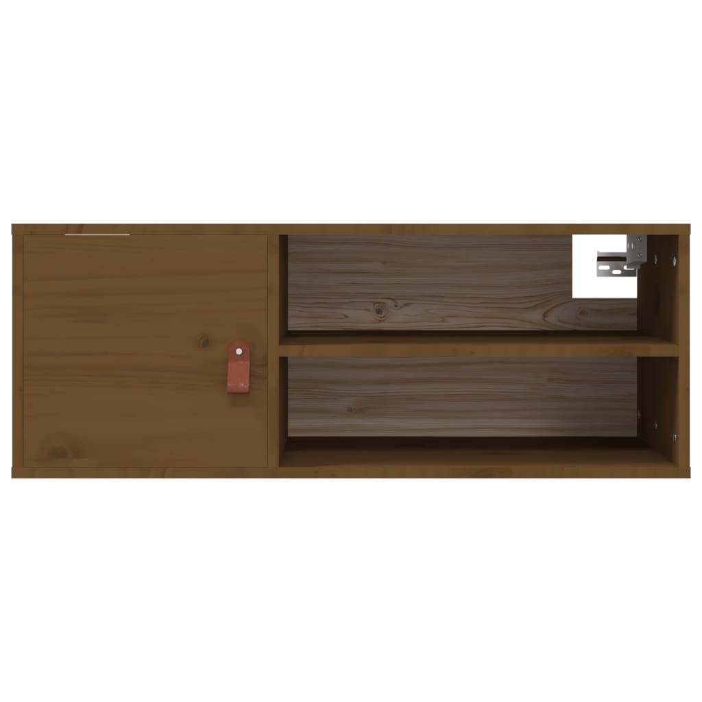 Wandschrank 80x30x30 cm Massivholz Kiefer