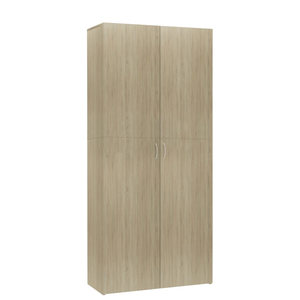 Schuhschrank Weiß 80x35,5x180 cm Holzwerkstoff