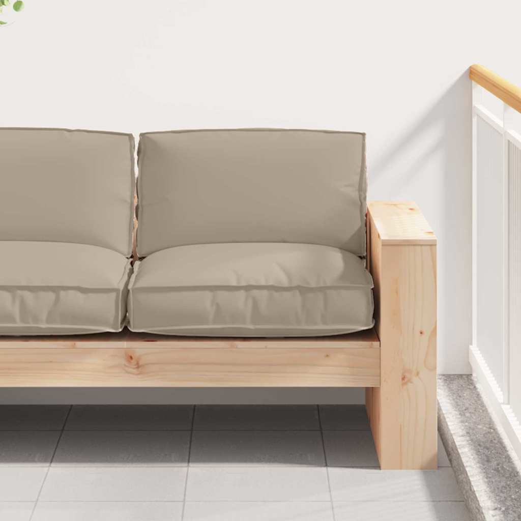 Kissen Anthrazit 80 x 80 x 12 cm Oxford-Stoff