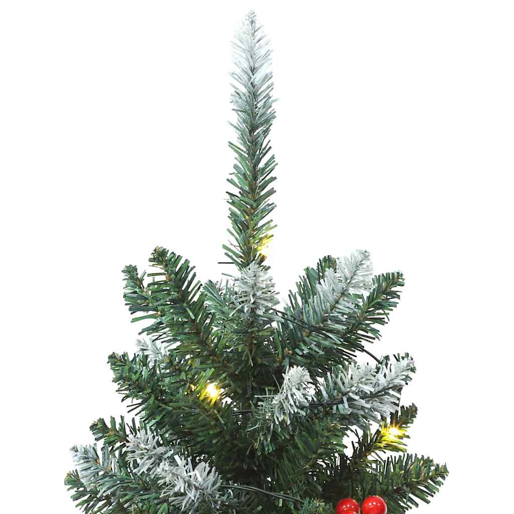 Künstliche Weihnachtsbäume 2 Stk. 100 LEDs Grün 120 cm