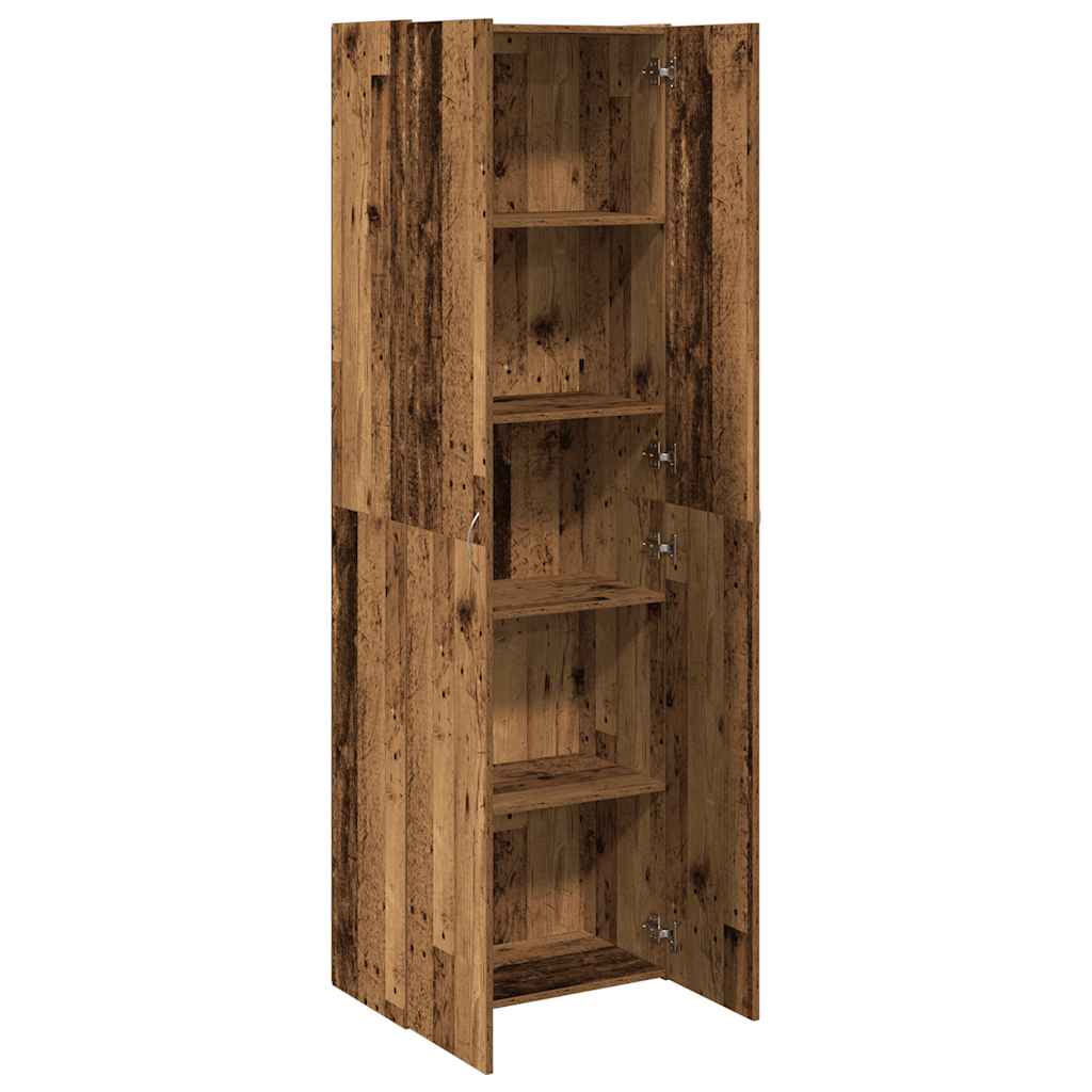 Aktenschrank Weiß 60x32x153 cm Holzwerkstoff