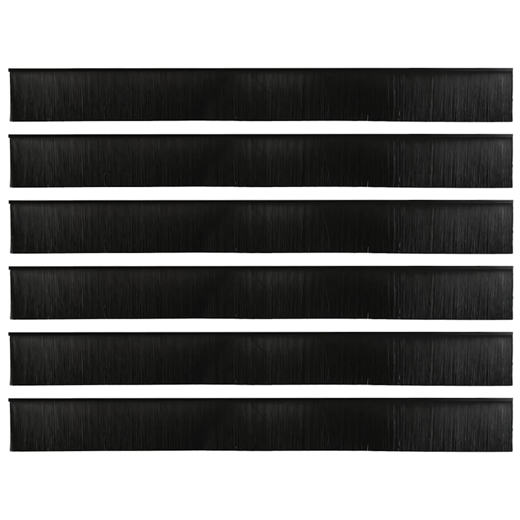 Aufsteck Türbürstendichtungen 2 pcs Braun 100 cm