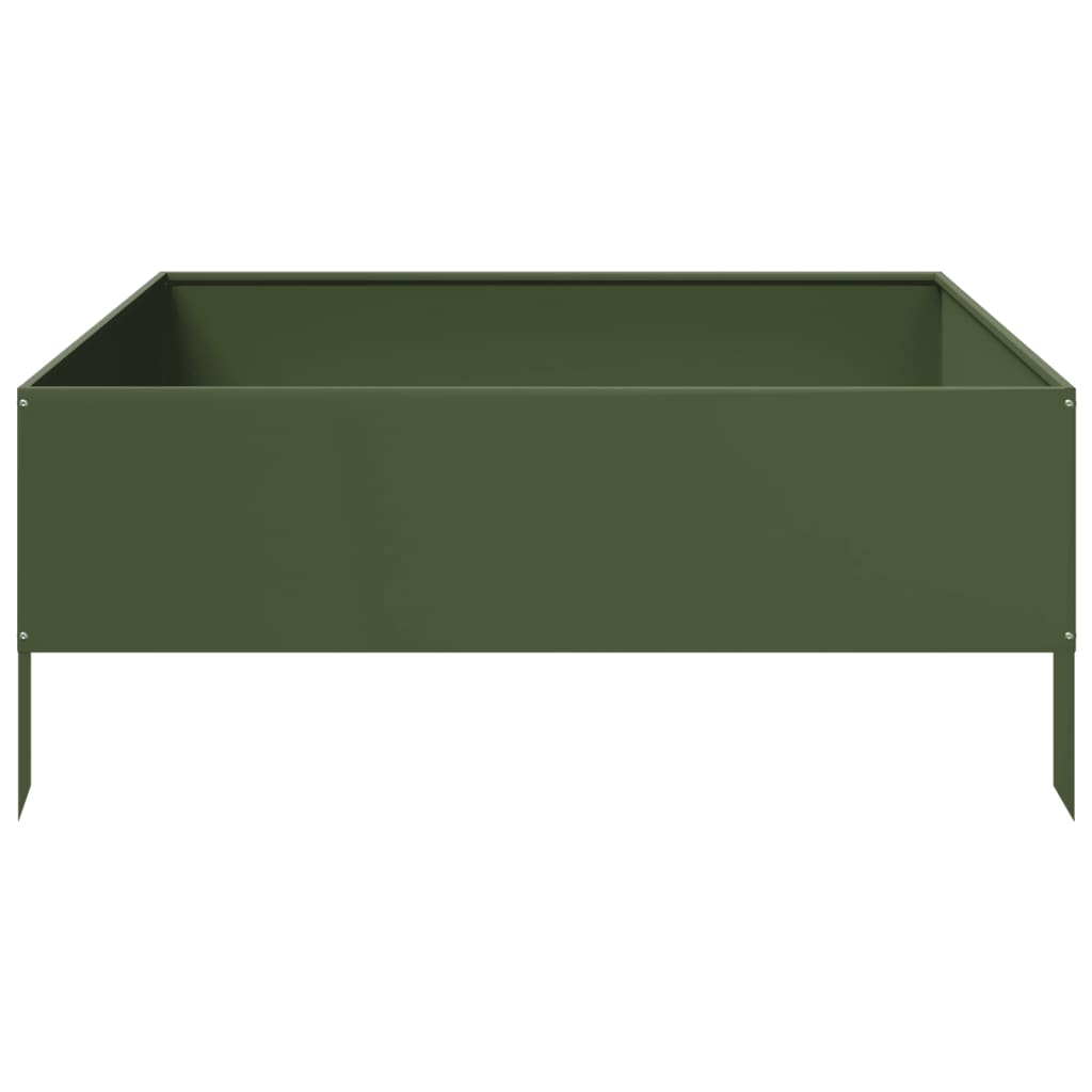Hochbeet 100x100x18,5 cm Cortenstahl