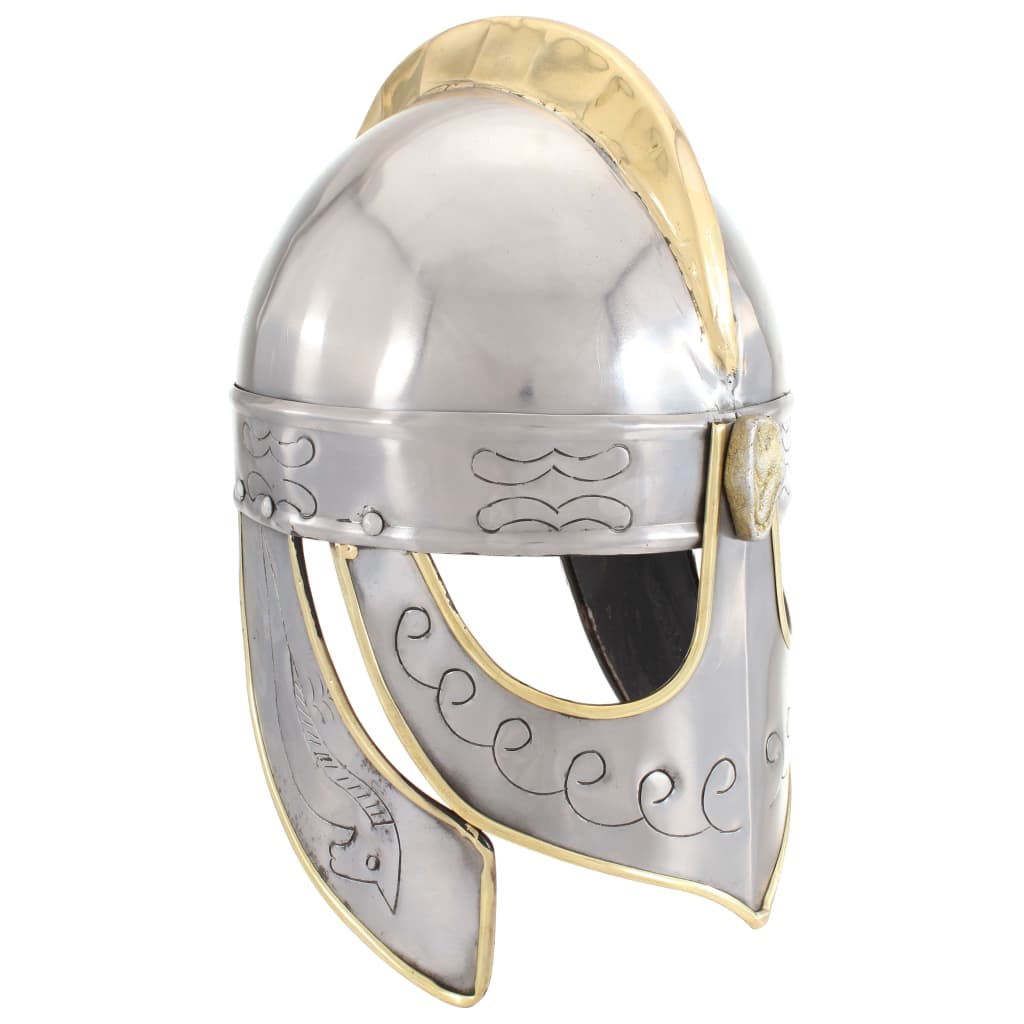 Preußische Pickelhaube Antik Replik für LARP Schwarz Stahl