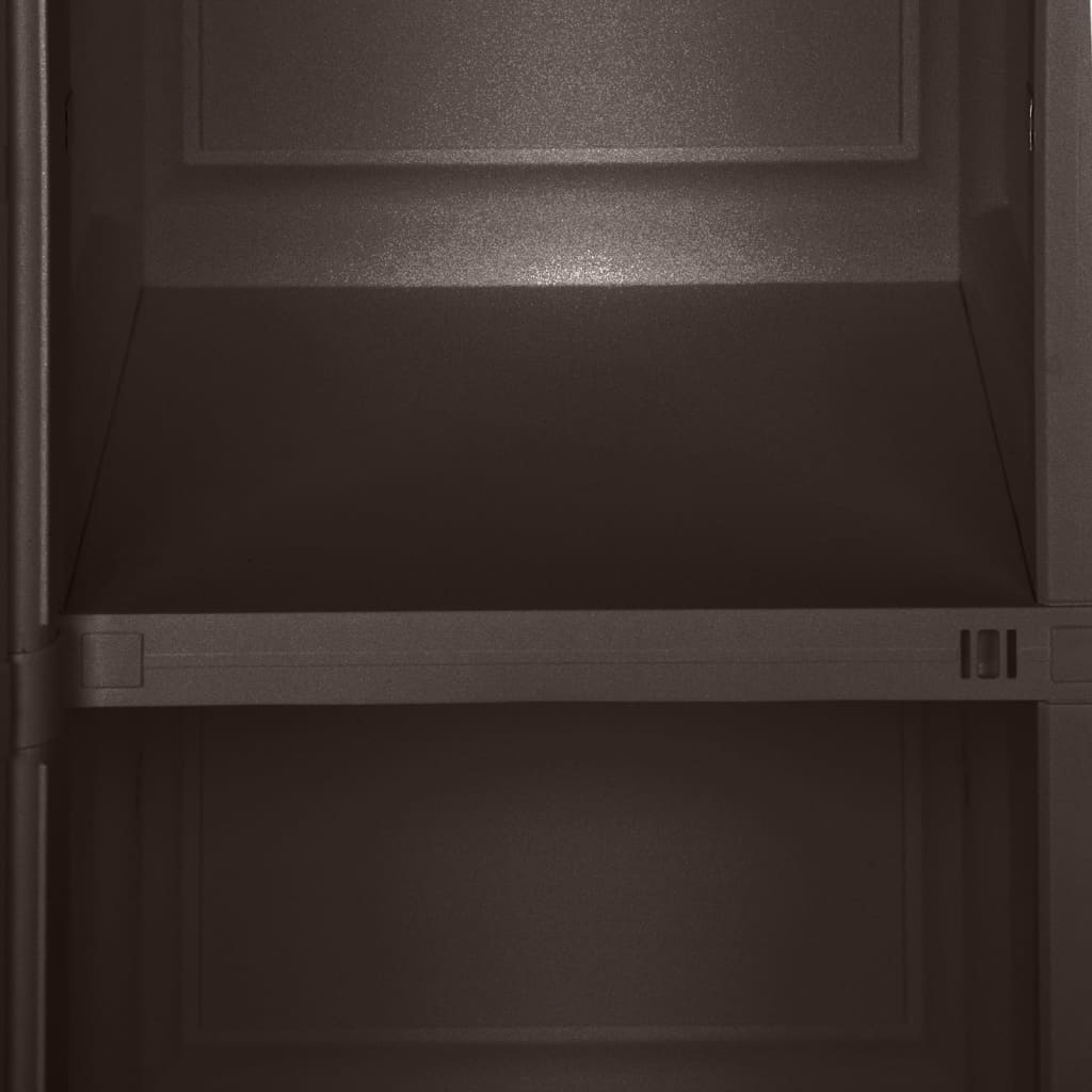 Kunststoffschrank 79x43x125 cm Holzdesign Vanilleeis