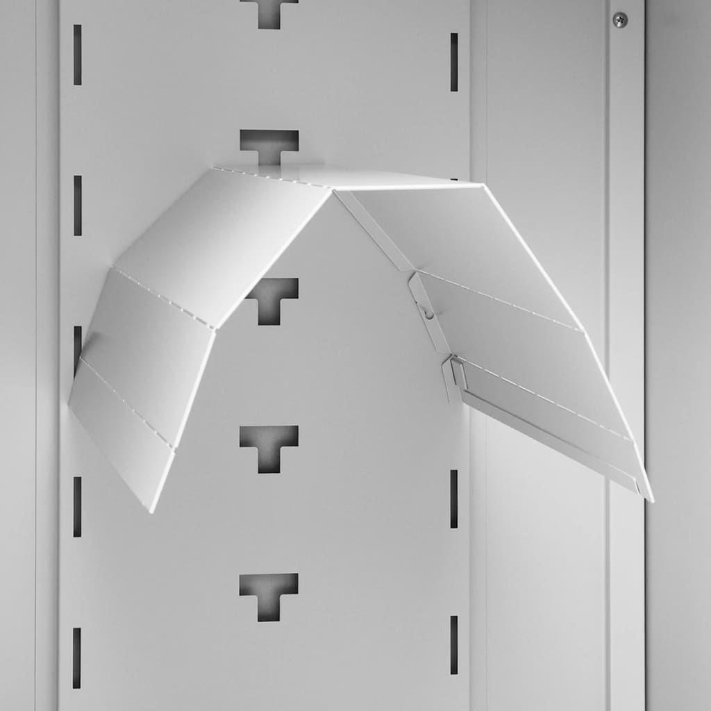 Sattelschrank Weiß 53x53x140 cm Stahl