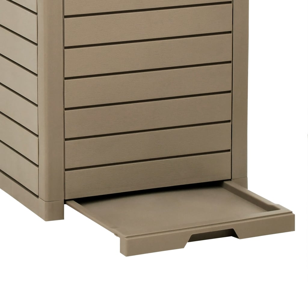 Outdoor-Mülltonne Schwarz 41x41x86 cm Polypropylen