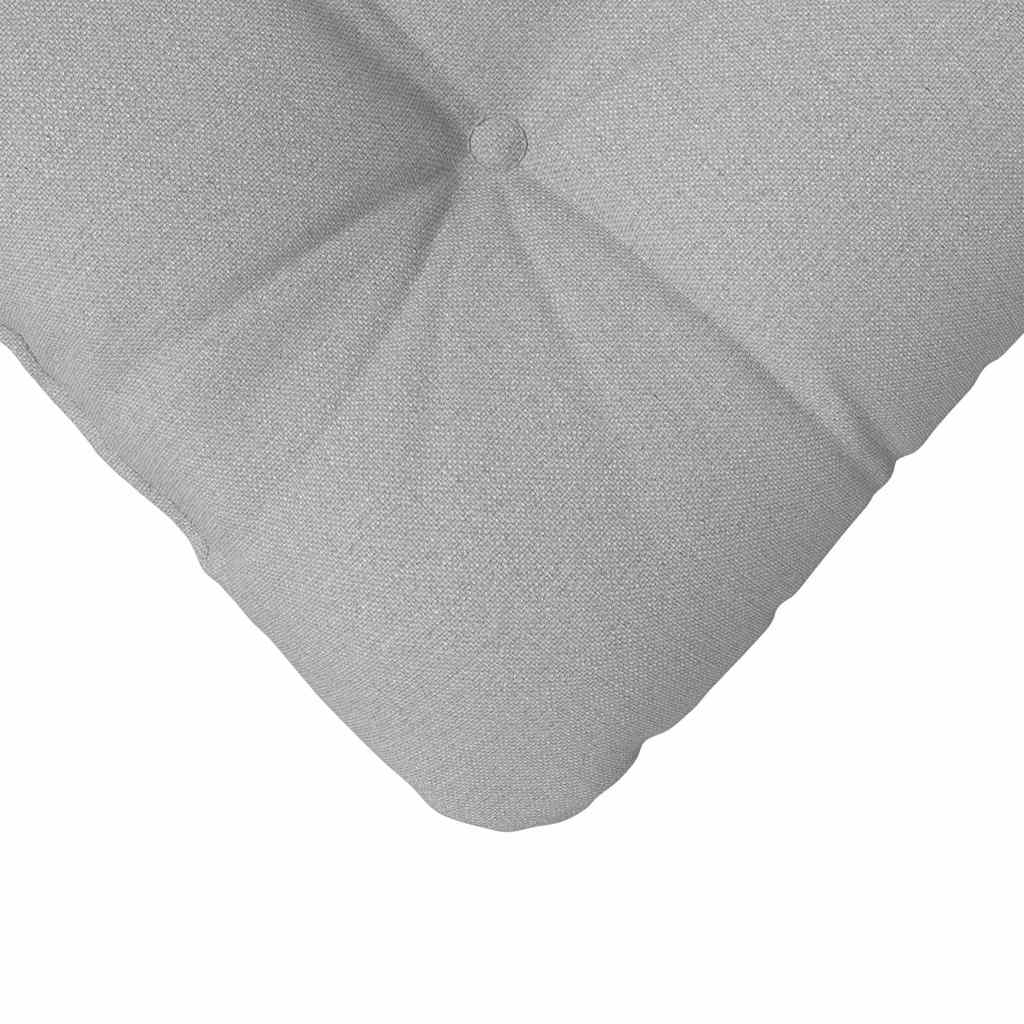 Sitzkissen 4 pcs Hellgrau 40 x 40 x 12 cm Stoff