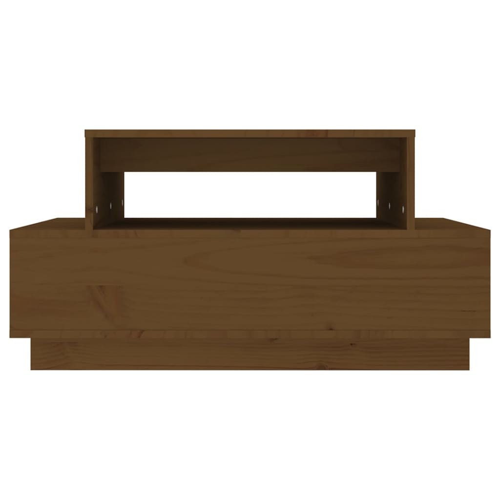 Couchtisch 80x55x40,5 cm Massivholz Kiefer