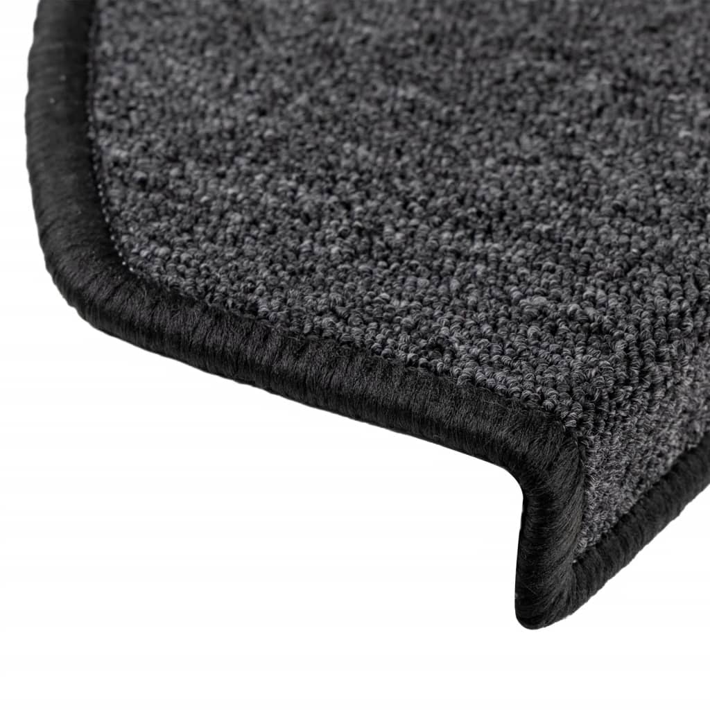 Stufenmatten 15 Stk. 56x17x3 cm Anthrazit Halbrund