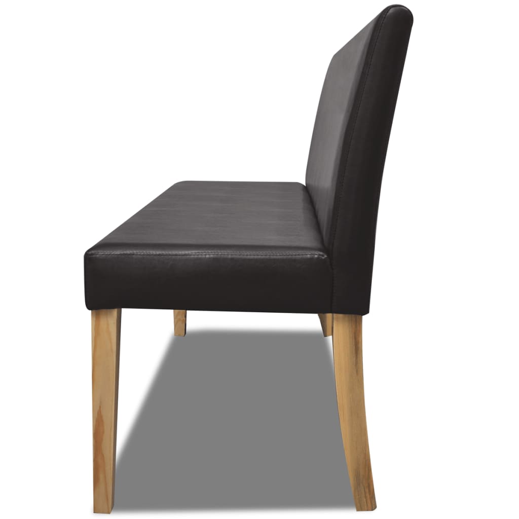 Sitzbank 139,5 cm Grau Kunstleder