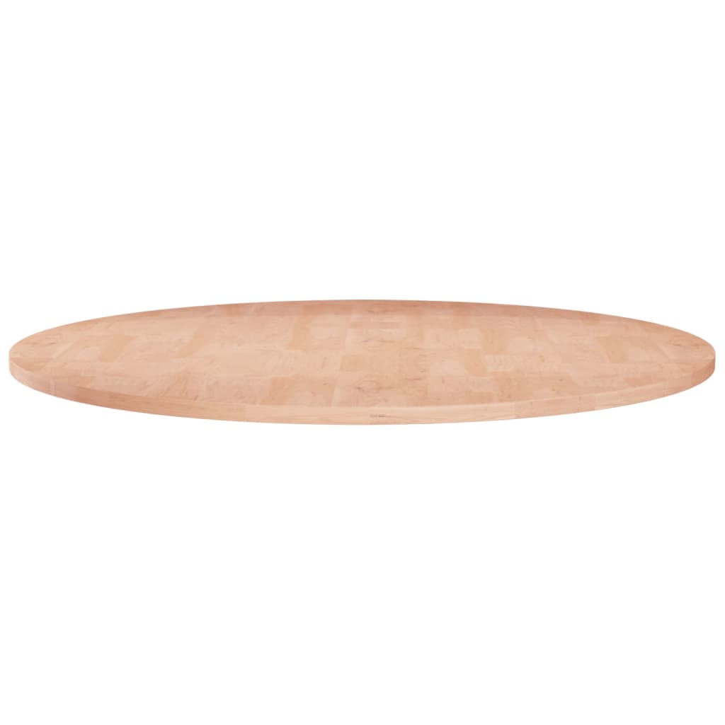 Runde Tischplatte Ø30x1,5 cm Unbehandeltes Massivholz Eiche