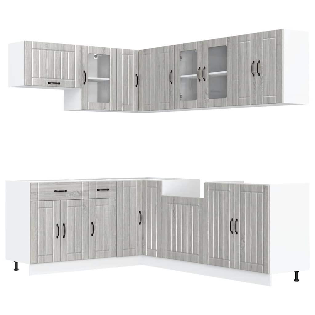 11-tlg. Küchenschrank-Set Lucca Weiß Holzwerkstoff
