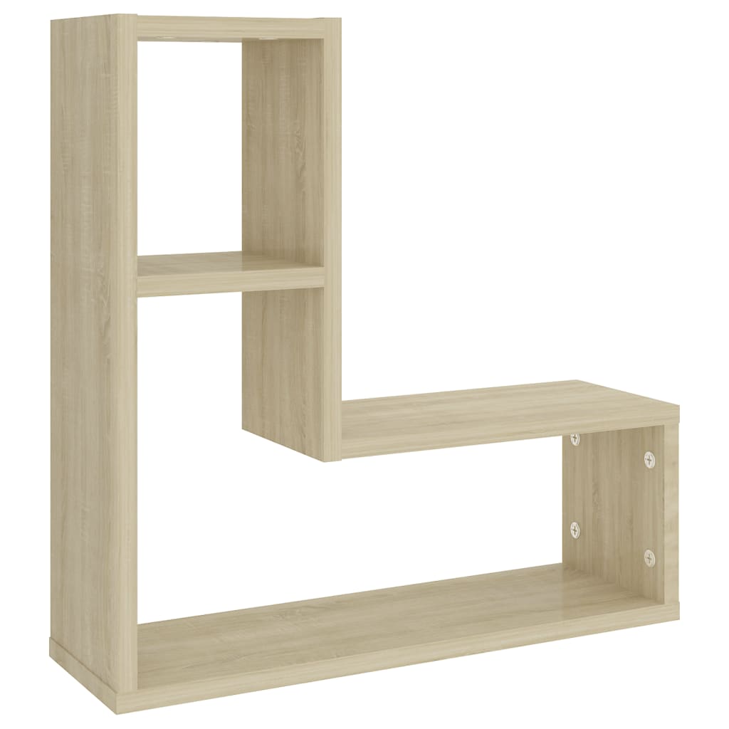 Wandregale 2 Stk. Weiß 50x15x50 cm Holzwerkstoff
