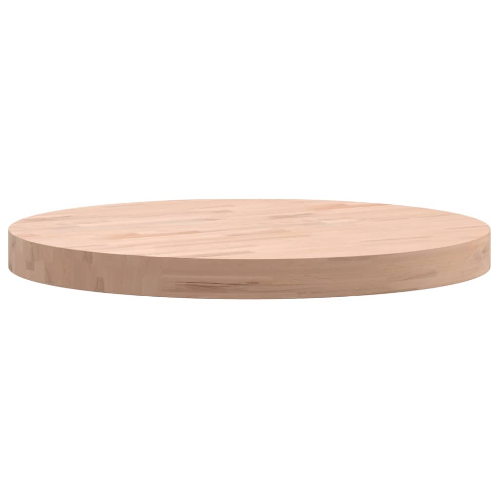 Tischplatte Ø30x1,5 cm Rund Massivholz Buche