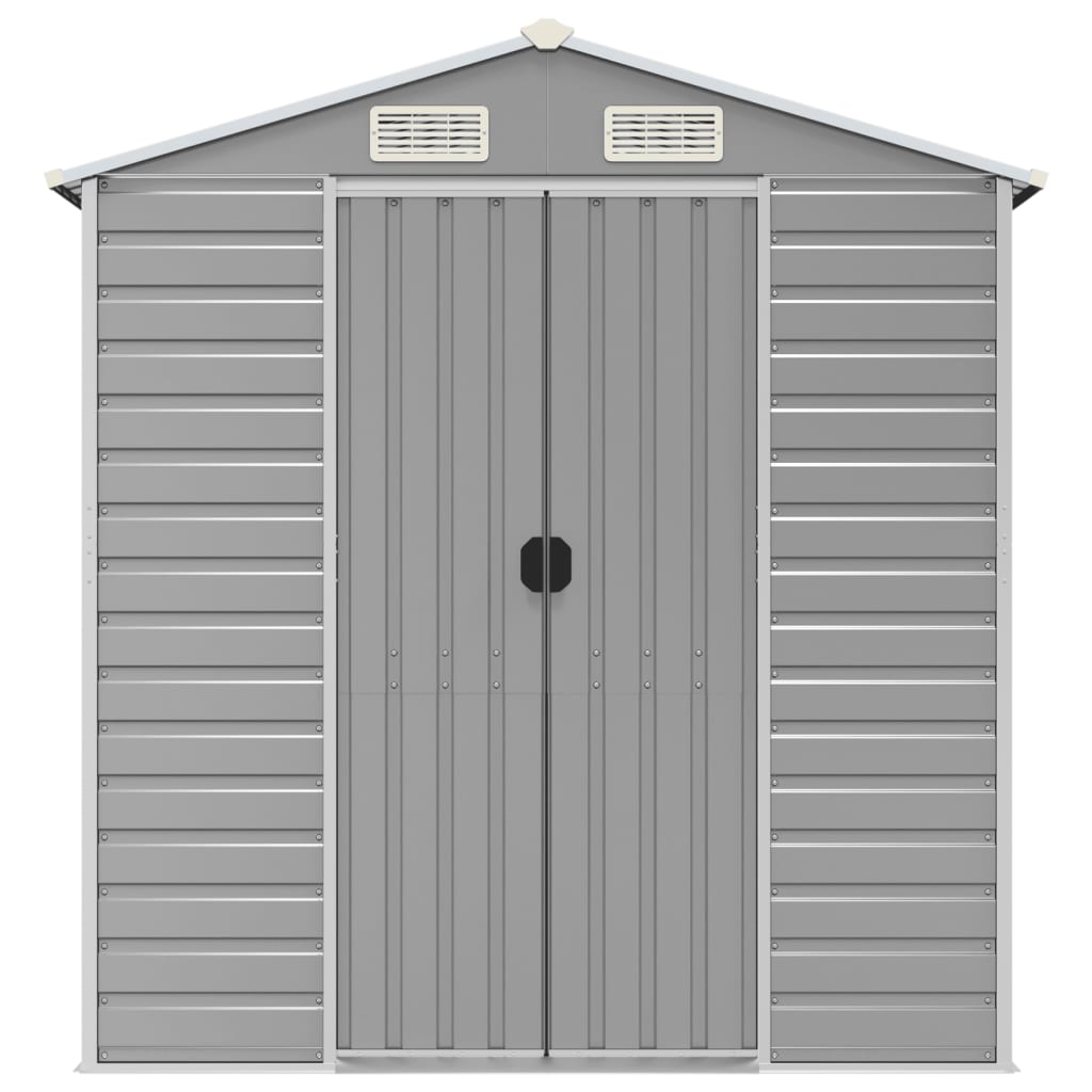Gerätehaus Grün 191x130x198 cm Verzinkter Stahl