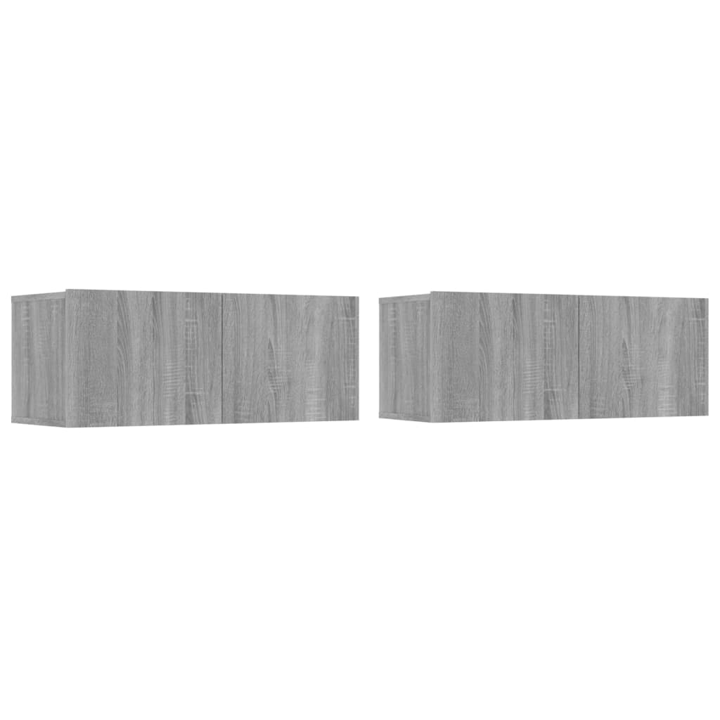 4-tlg. TV-Schrank-Set Sonoma-Eiche Holzwerkstoff