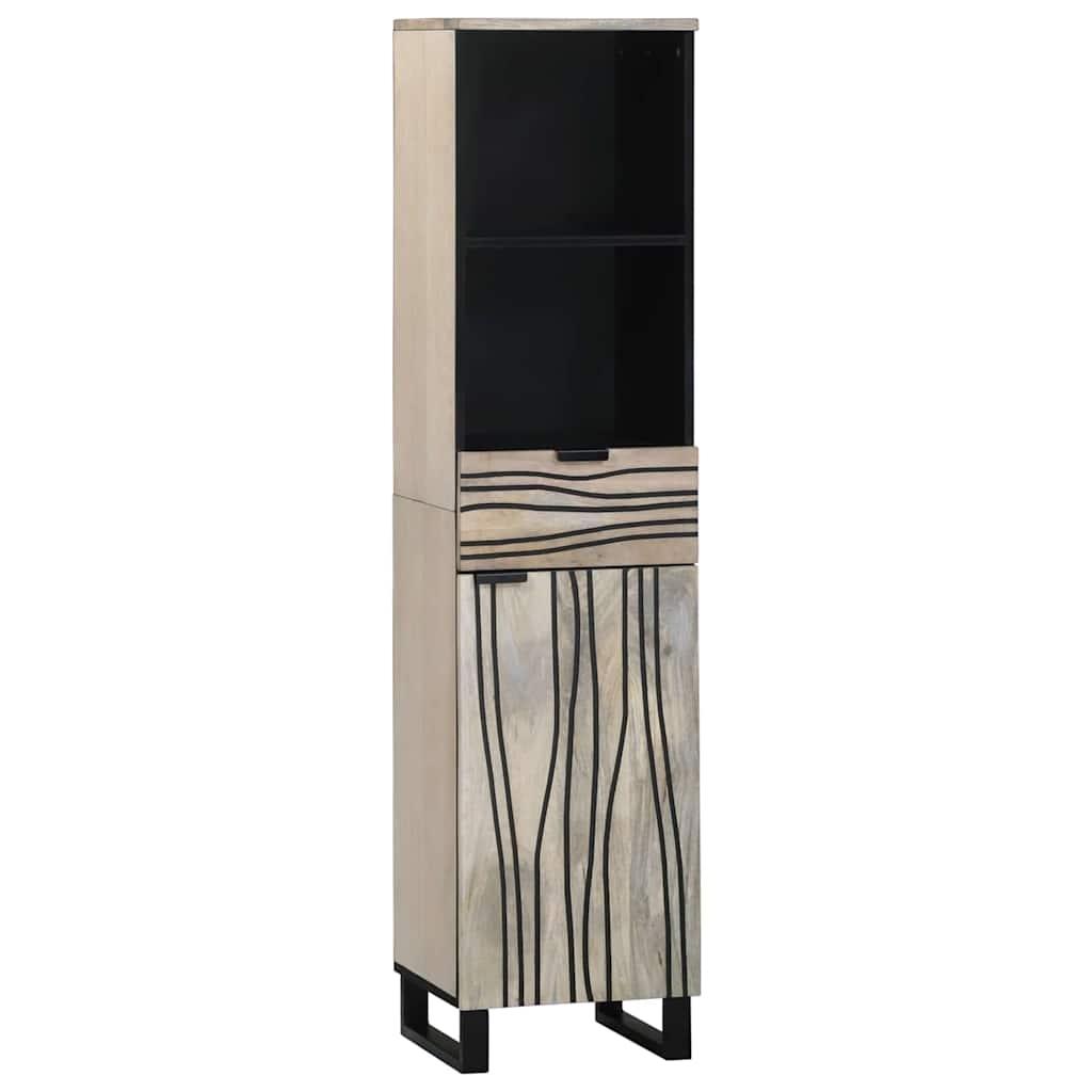 Badezimmerschrank Natur 38 x 33 x 160 cm Holzwerkstoff
